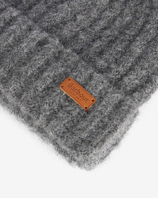 Saltburn Beanie & Tartan Scarf Gift Set Grey Rose