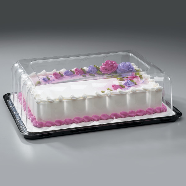 4" High Quarter Sheet Cake Dome and Base