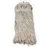 Impact, Layflat®, 24oz, Medium, Cut-End, 1" Headband, Cotton, White, Wet Mop