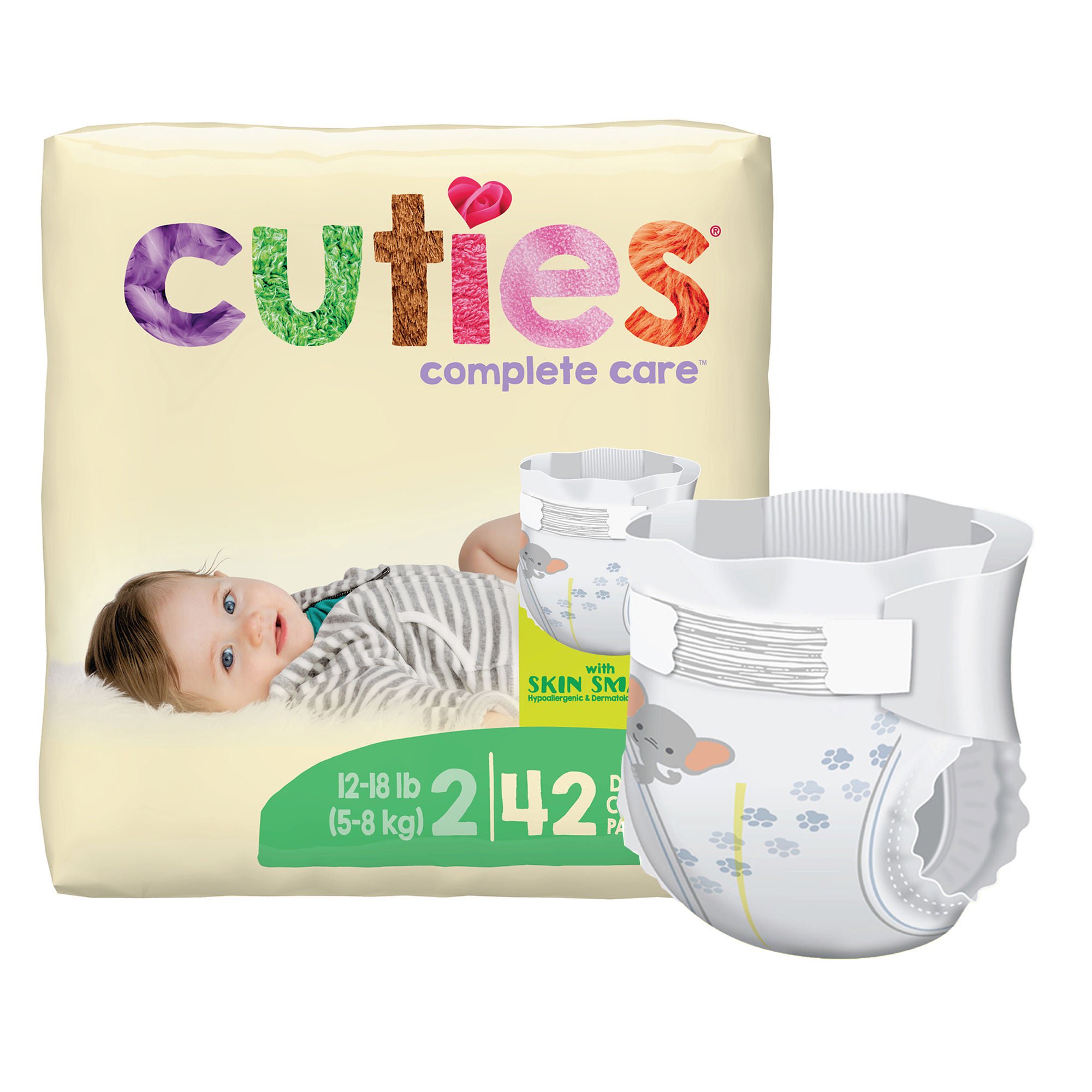 Cuties® Premium Diaper, Size 2