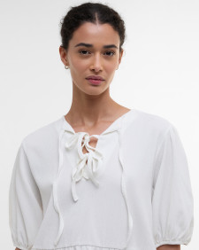 Louise Peplum Blouse Cloud