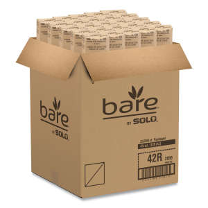 Solo, Cone Water Cups, ProPlanet Seal, Cold, Paper, 4.25 oz, Rolled Rim, White