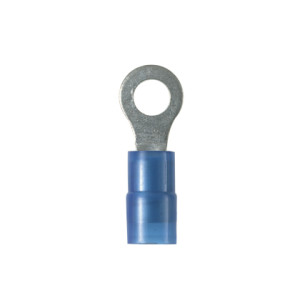 Ring Terminal, Copper, Tin-Plated, Blue