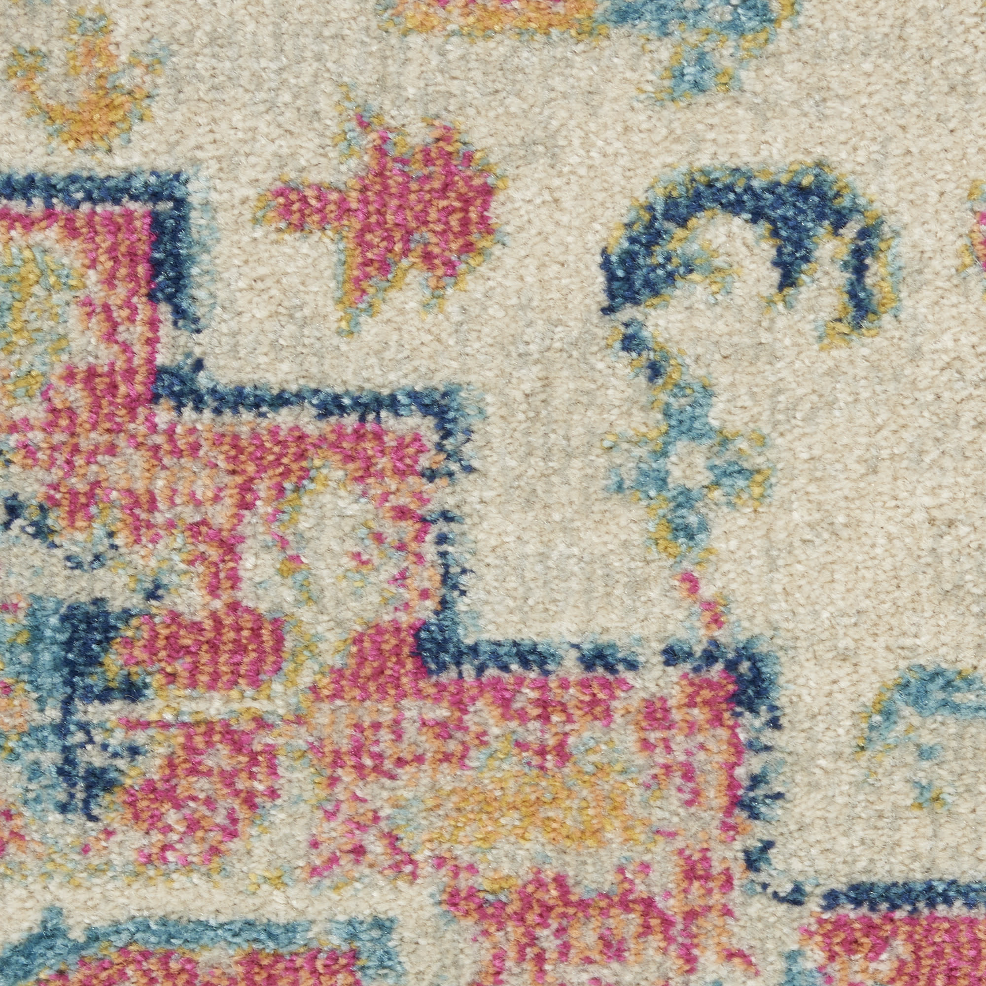 Nourison Passion 5'3" x 7'3" Ivory Pink Bohemian Indoor Rug