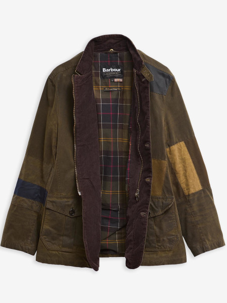 Barbour Re-Loved Lutz Waxed Jacket - Size L