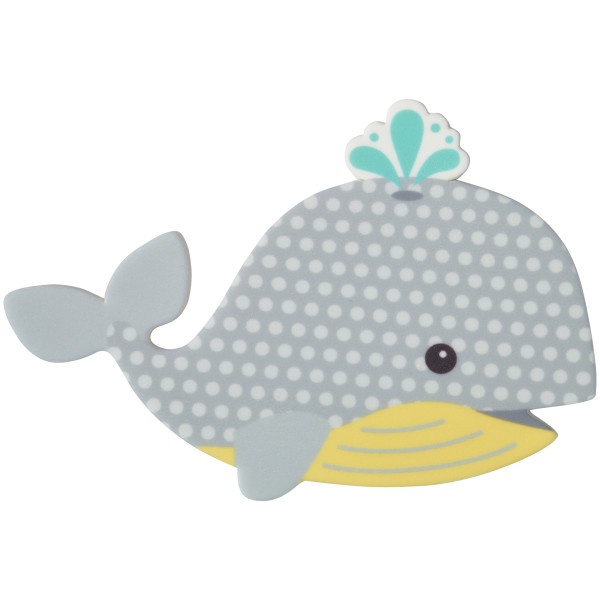 Large Grey Baby Whales - Red 3 Free Sweet Décor® Edible Decorations