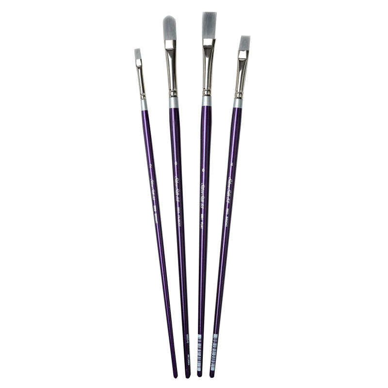 Silver Silk LH 4-Piece Brush Set