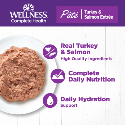 The benifts of Wellness Complete Health Pate Turkey & Salmon