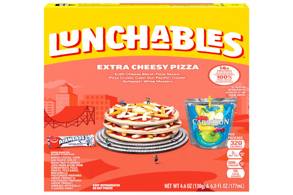 Lunchables Extra Cheese Pizza Meal Kit Capri Sun Pacific Drink ...