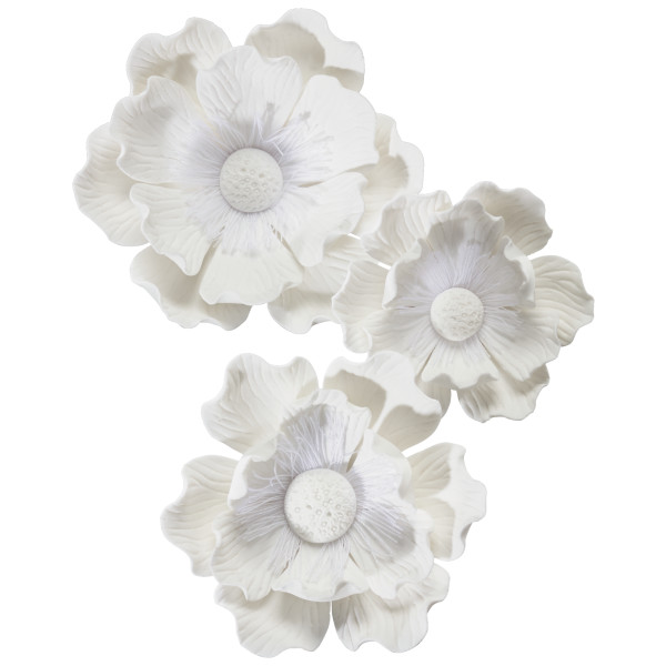 Poppy Assortment Gum Paste Flowers