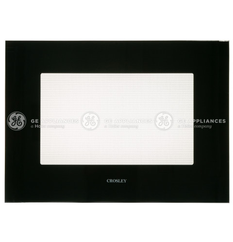 BLACK OUTER OVEN DOOR GLASS