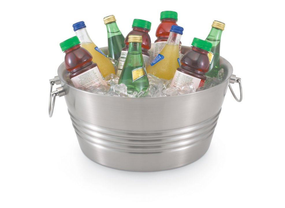 3-gallon double-wall stainless steel beverage bin