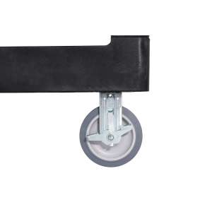 Rubbermaid Commercial, BRUTE 3-Shelf Heavy Duty Ergo, Small, Utility Cart, Black