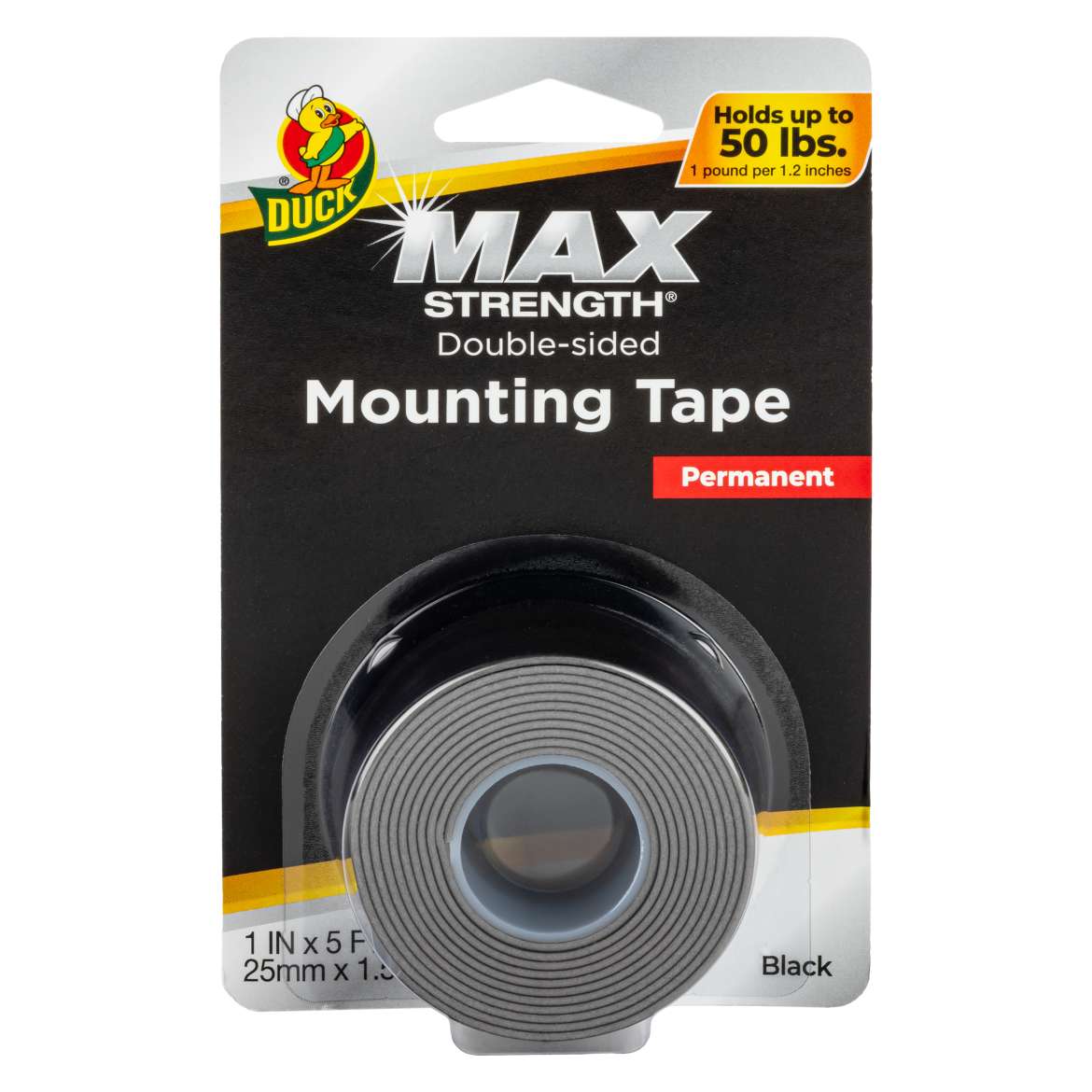 Duck Max Strength® Black Mounting Tape