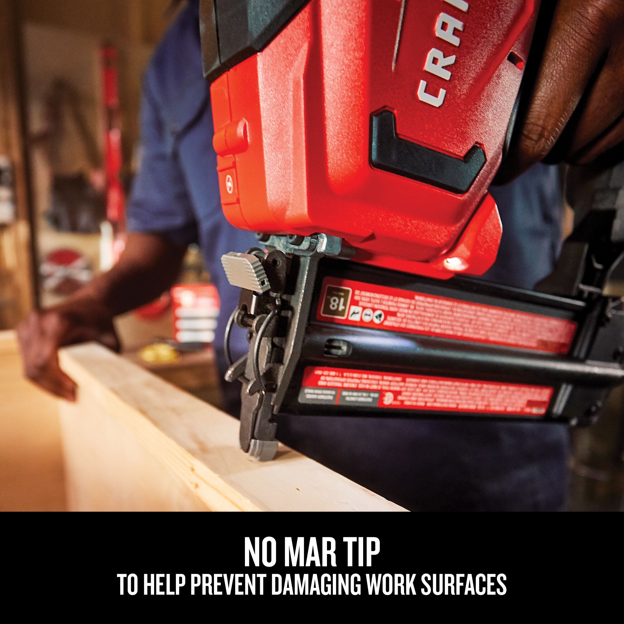 Graphic of CRAFTSMAN Nailer: Brad highlighting product features