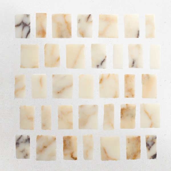 lapidary | rough cut mosaic sheet | calacatta viola (large joint) 