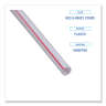 Boardwalk, Wrapped Jumbo Straws, 7.75", Plastic, White/Red Stripe