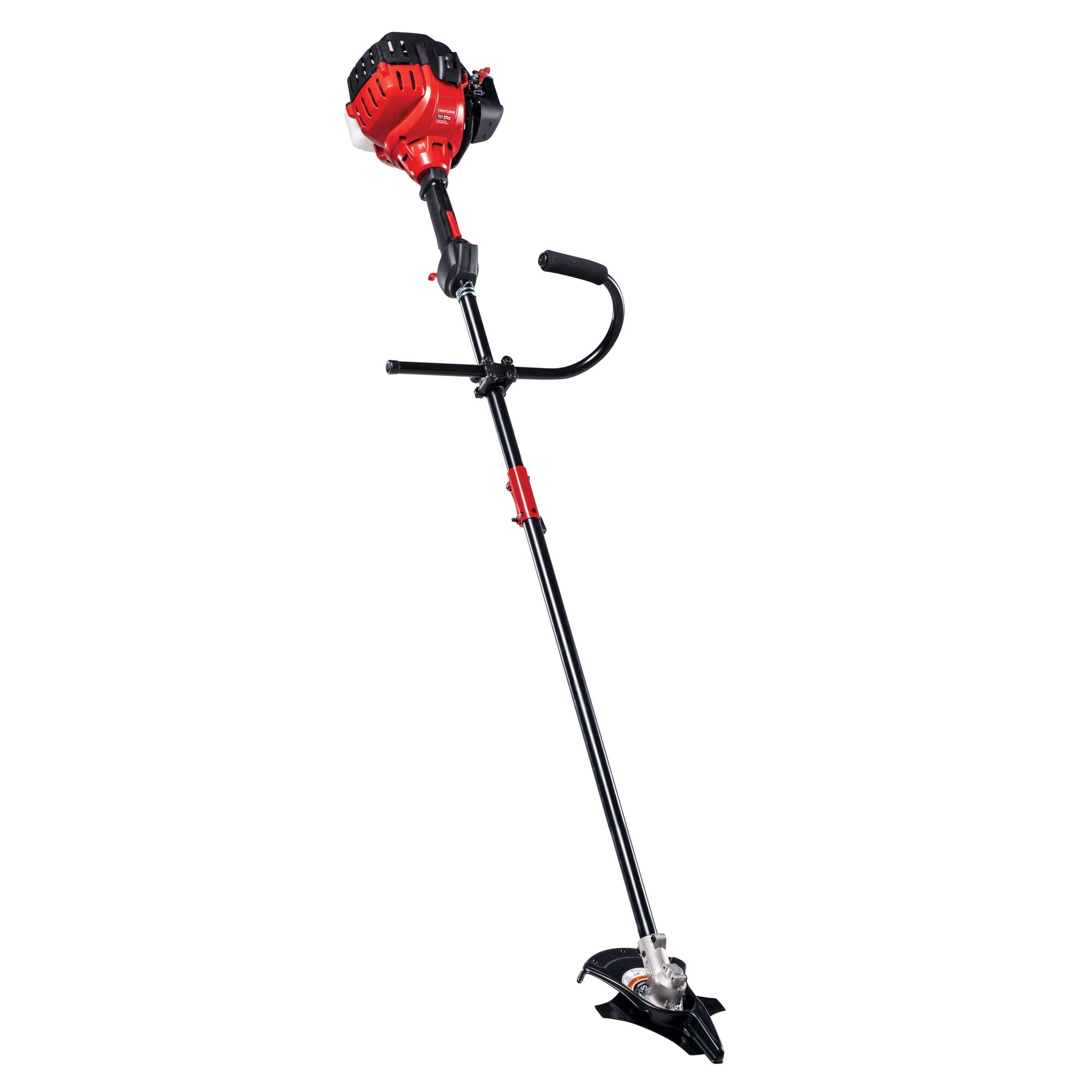 2 Cycle 18 inch attachment capable straight shaft brushcutter with bump head.