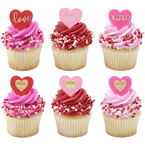 Love Heart Cupcake Rings