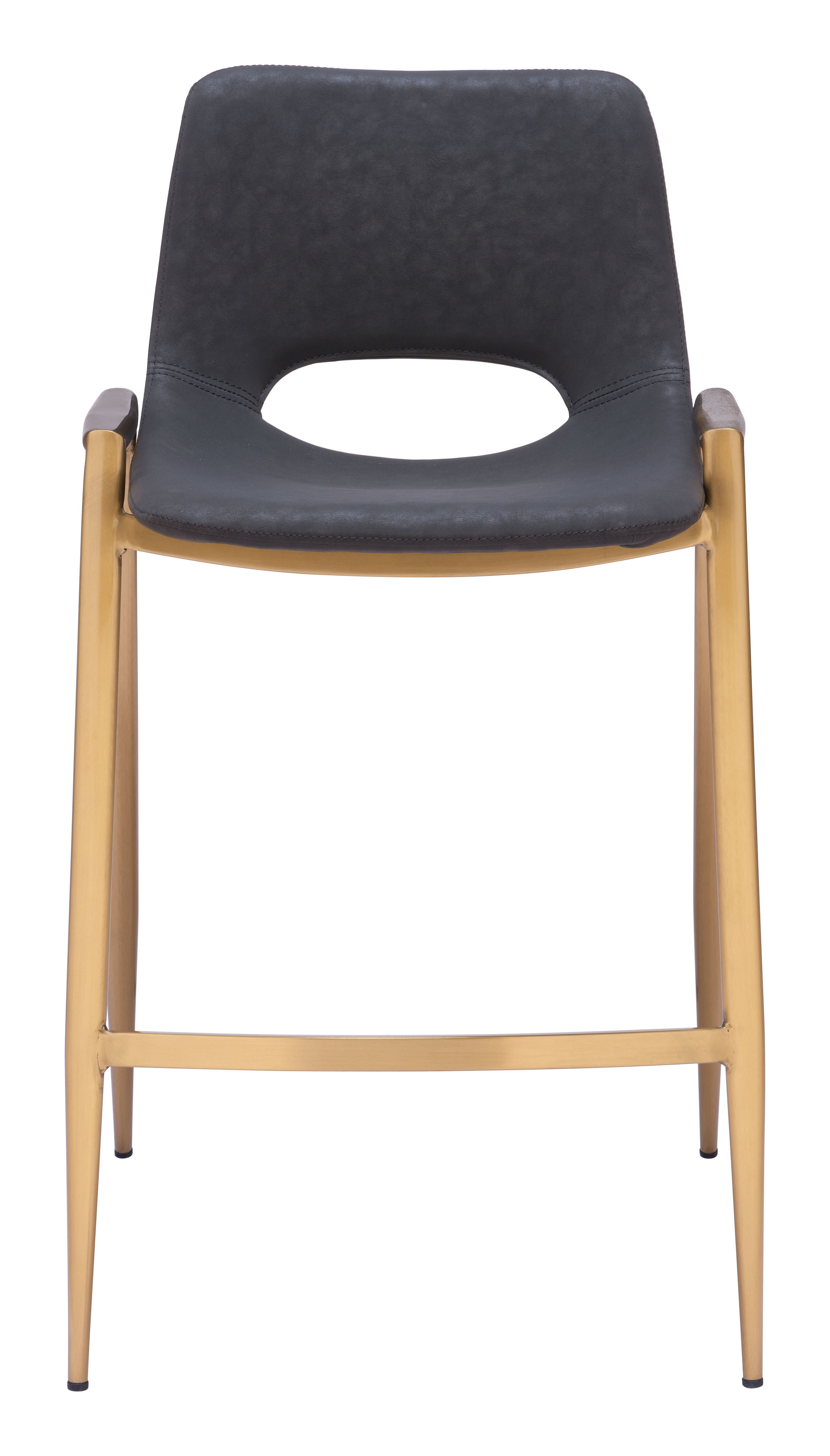 Desi Counter Stool (Set of 2) Black & Gold product image