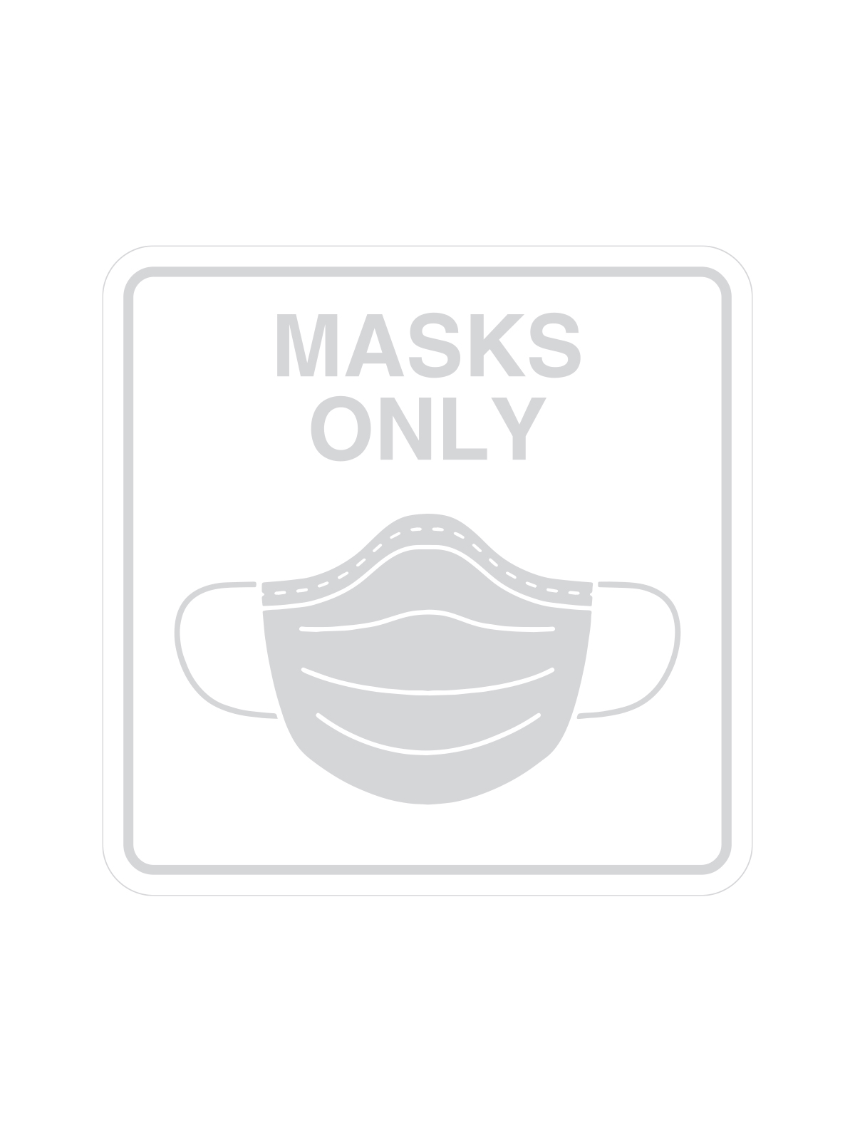 WASTE WATCHER – Label – Masks Only – Clear-White