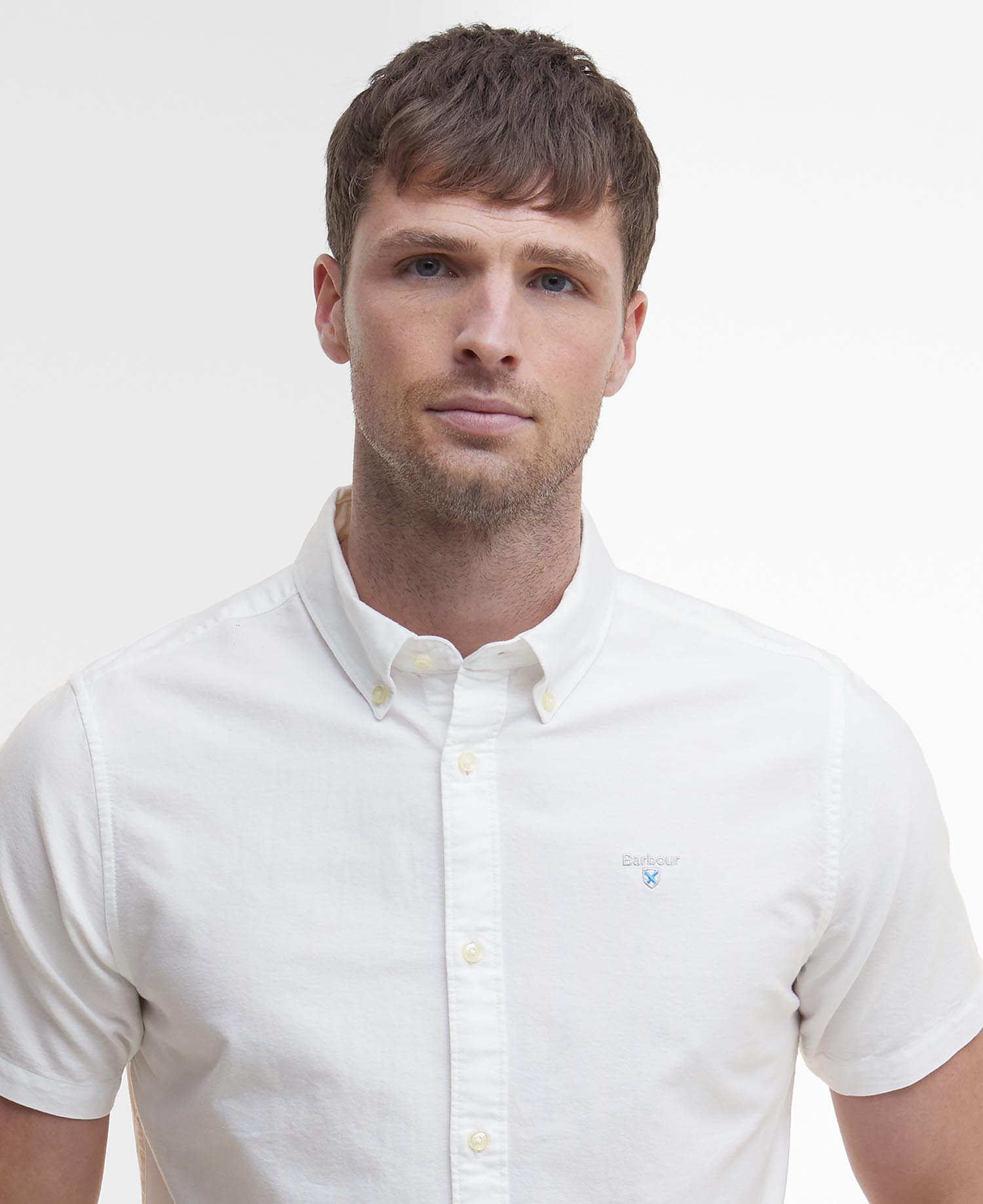 Oxtown Oxford Tailored Short-Sleeved Shirt image number 3