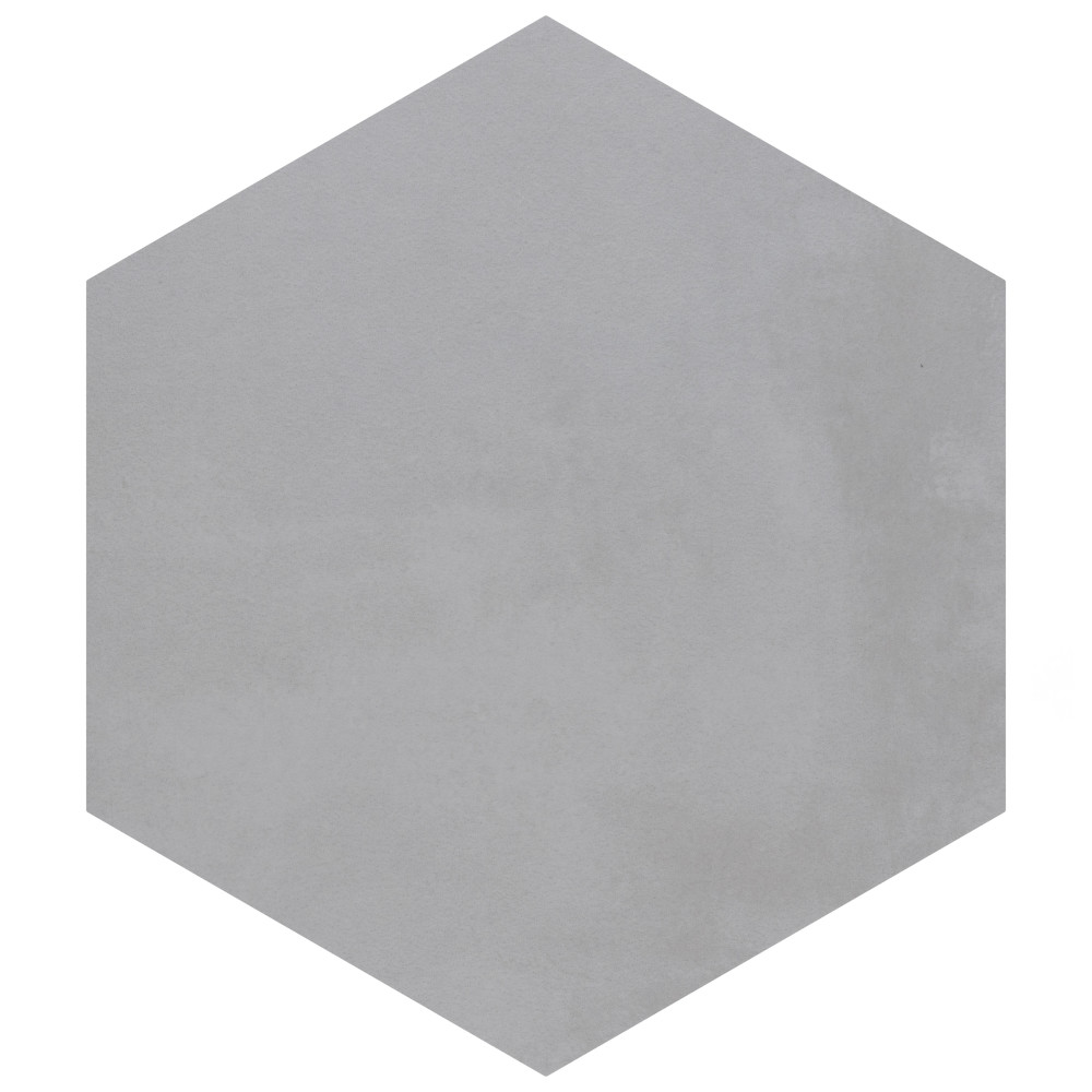 Industrial Hex White 8-1/2 in. x 9-7/8 in. Porcelain Floor and Wall Tile