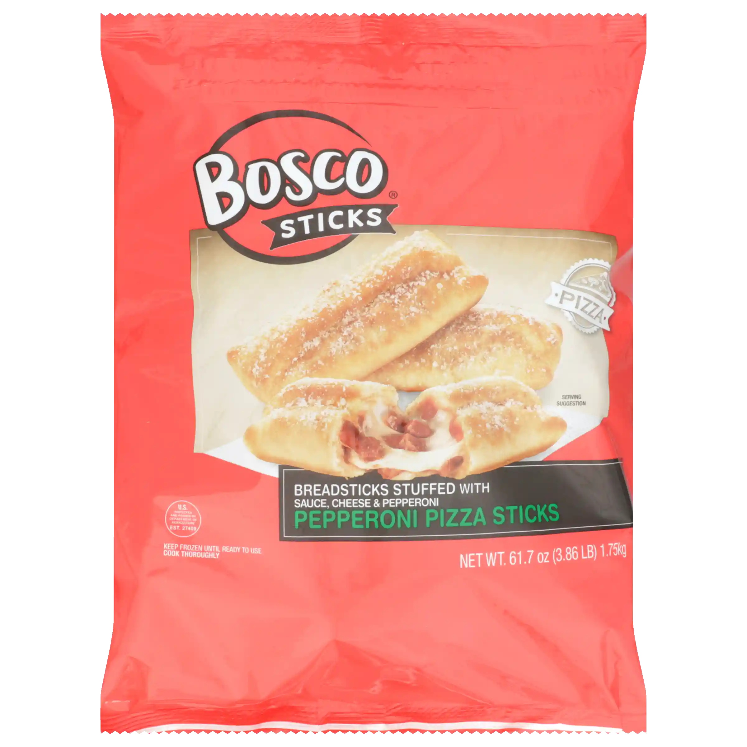 Bosco® 4 Inch Pepperoni, Mozzarella Cheese and Pizza Sauce Stuffed Breadsticks_image_3