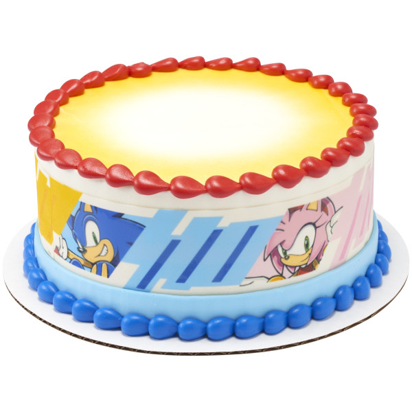 Sonic Always Running PhotoCake® Edible Image® Strips