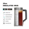 Creston 25 ounce Vacuum Insulated Stainless Steel Tumbler, Black