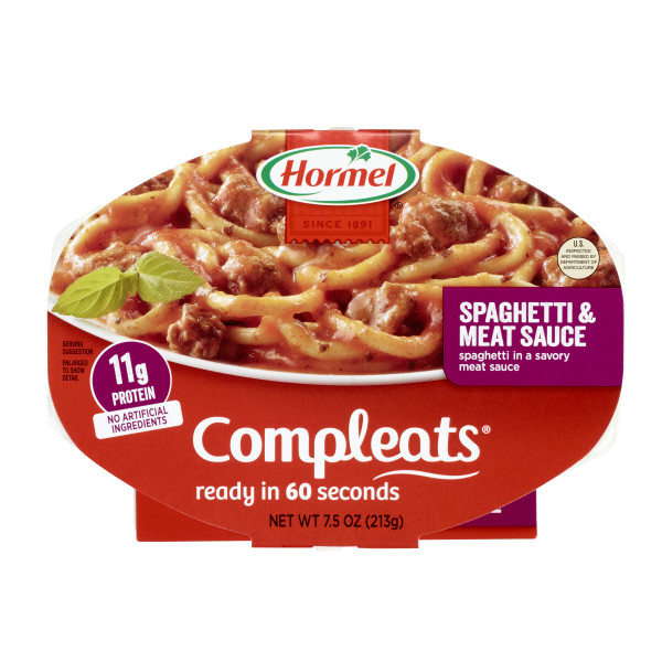 HORMEL(r) COMPLEATS(r) Spaghetti, 7/7.5oz. . C1CB - Front Center Inner Pack (Hi Res)