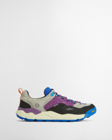Barbour x Flower Mountain Back Country Uni Trainers Purple Khaki