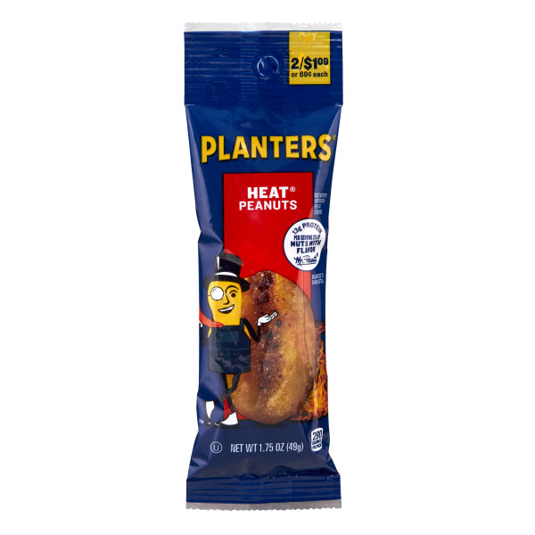 PLANTERS(r) Heat Peanuts Tube 1.75oz . C1CB - Front Center Inner Pack (Hi Res)