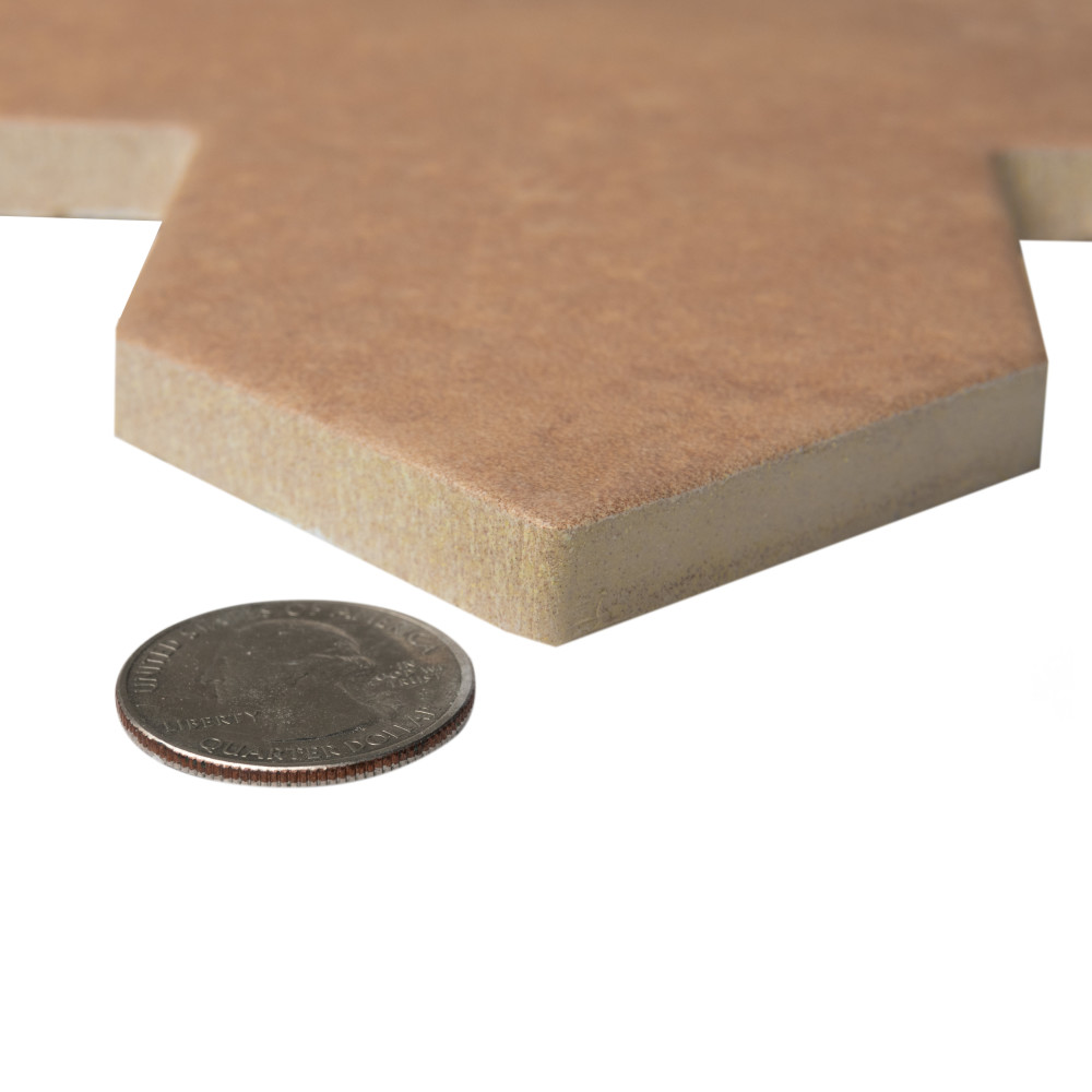 Argile Cross Cotto 7 in. x 7 in. Porcelain Floor and Wall Tile