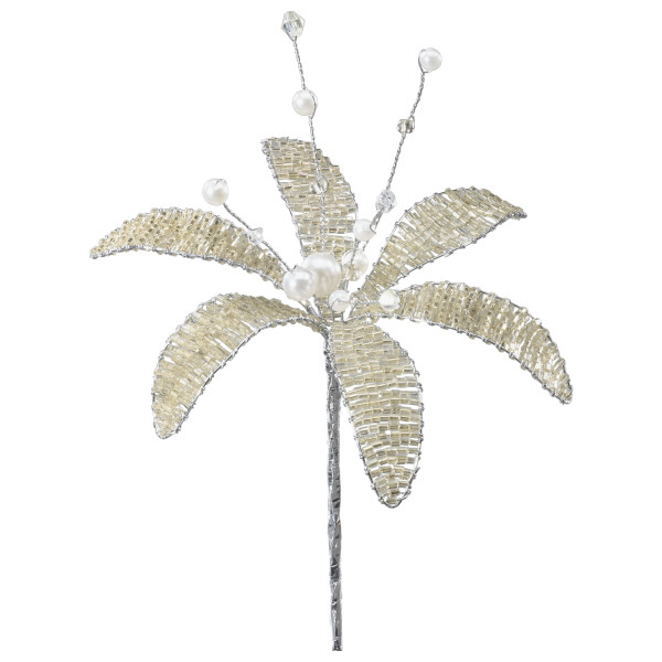 Silver Jeweled Flower Special Occasion Supply