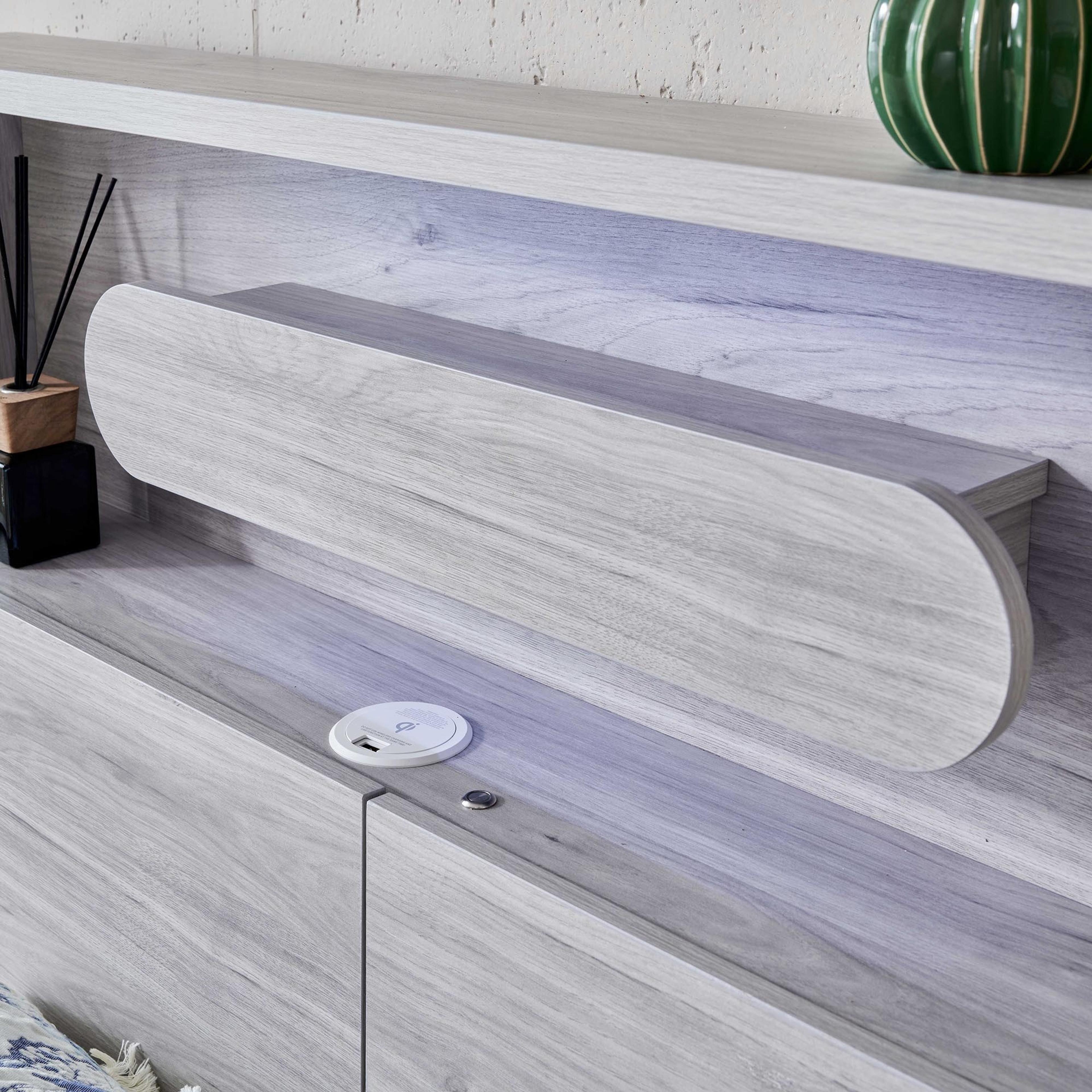 Detail image of the  Nova Bed Frame, Stone Oak from Forty Winks