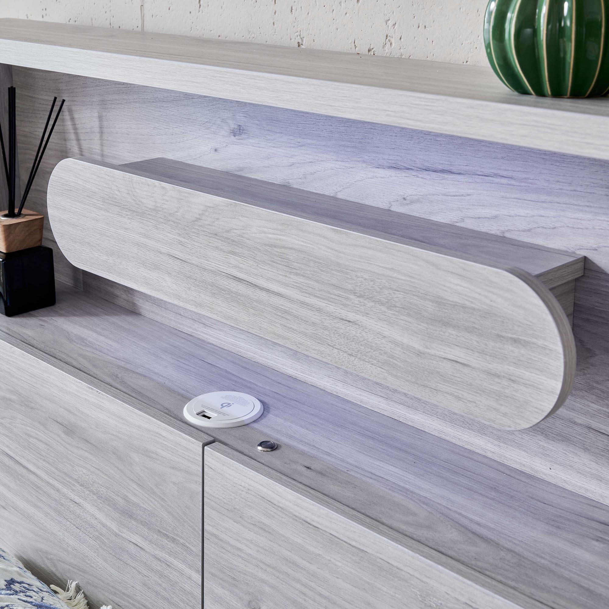 Detail image of the  Nova Bed Frame, Stone Oak from Forty Winks