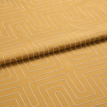 Lisbon Mustard Roman blind