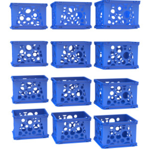 Mini Crate, Blue, 12-Pack