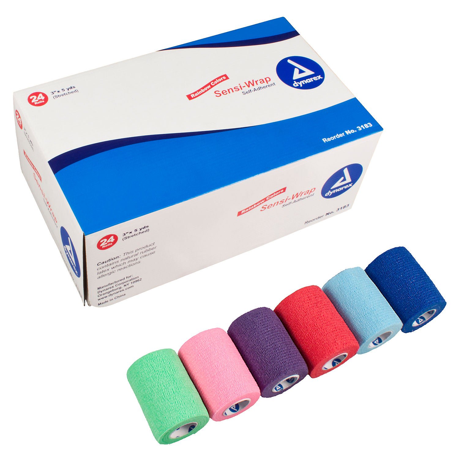 Sensi-Wrap Self-adherent Closure Cohesive Bandage, 3 Inch x 5 Yard