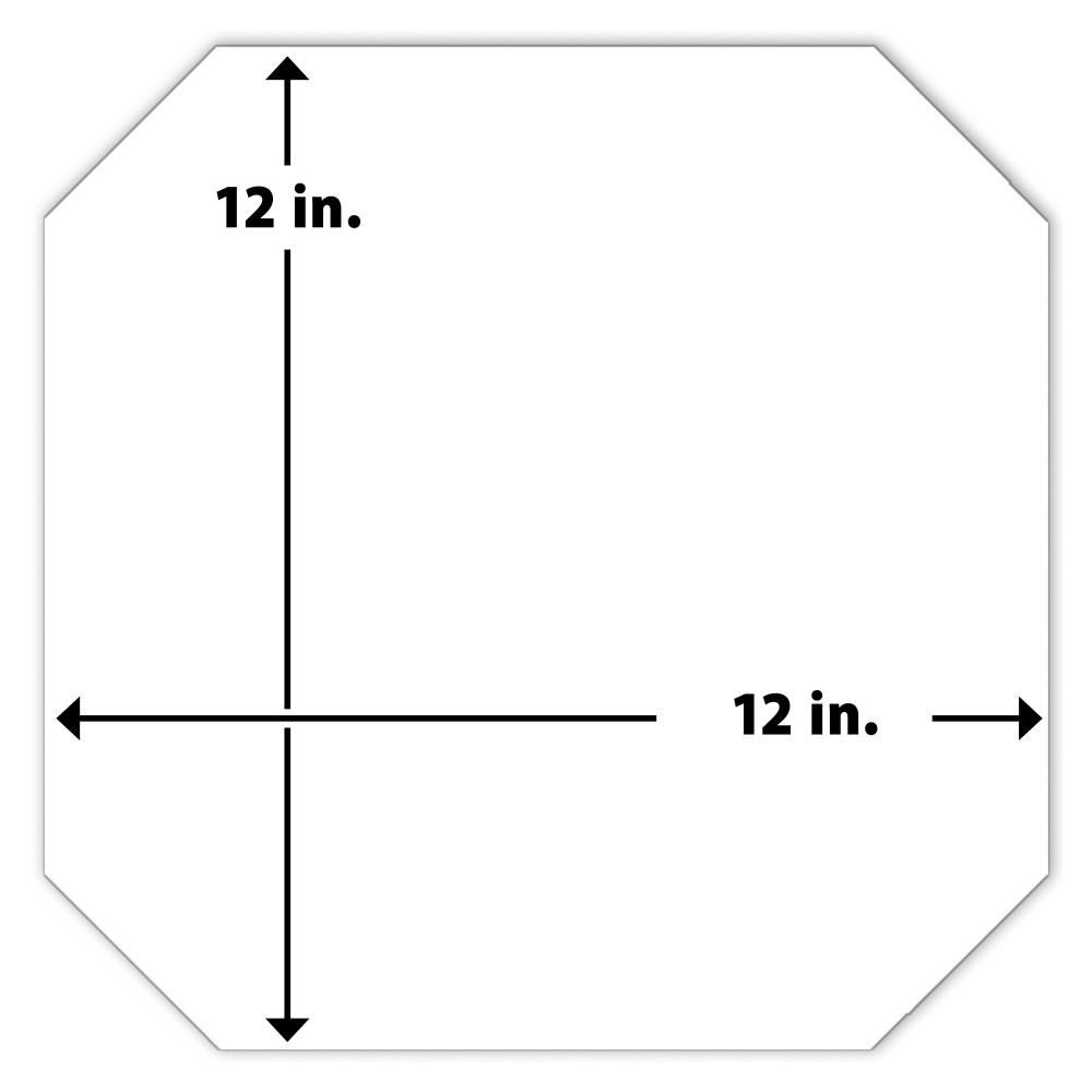 Monocolor Octagon Alaska 12-1/4 in. x 12-1/4 in. Ceramic Floor and Wall Tile