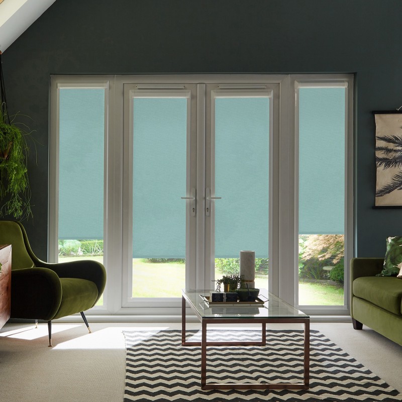 Hattie Turquoise Roller Blind