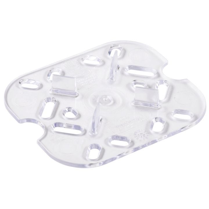 Sixth-size Super Pan® clear low-temperature plastic false bottom