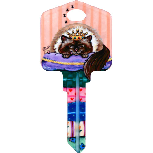 Paws & Claws Spoiled Rotten Key Blank Kwikset 66/97 KW1/10