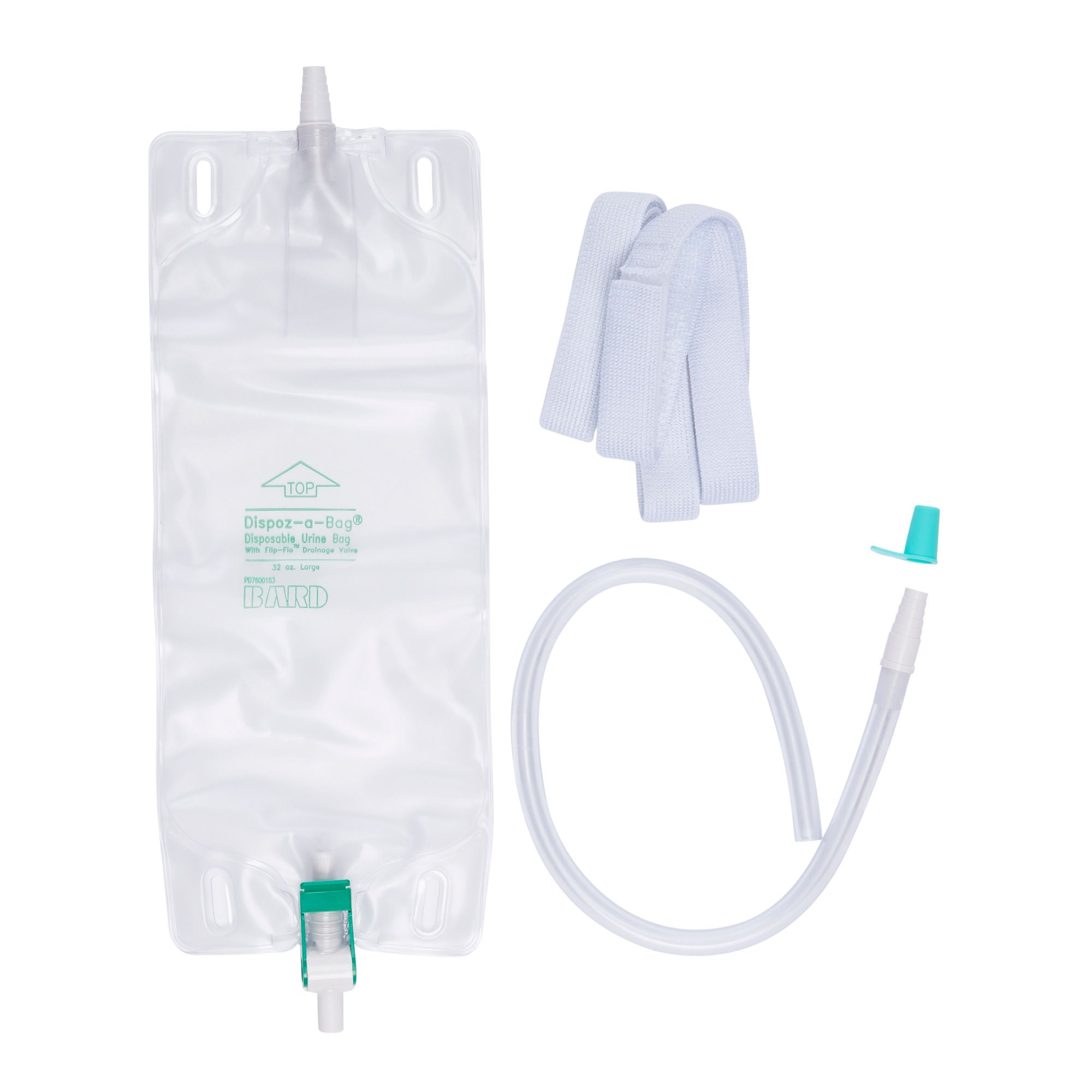 Bard® Dispoz-a-Bag® Urinary Leg Bag, Flip-Flo™ Valve, 32 oz