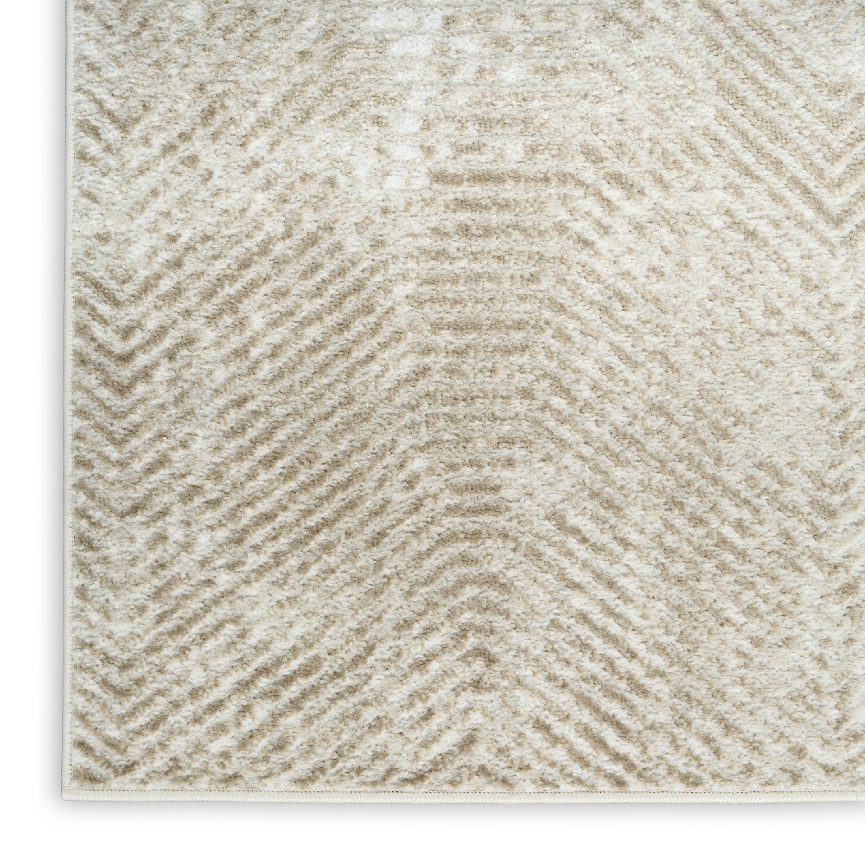 Nourison Dekor 4' x 6' Ivory Taupe Modern Indoor Rug
