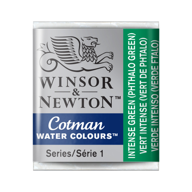Cotman Watercolor Paint, Half Pan, Intense Green
