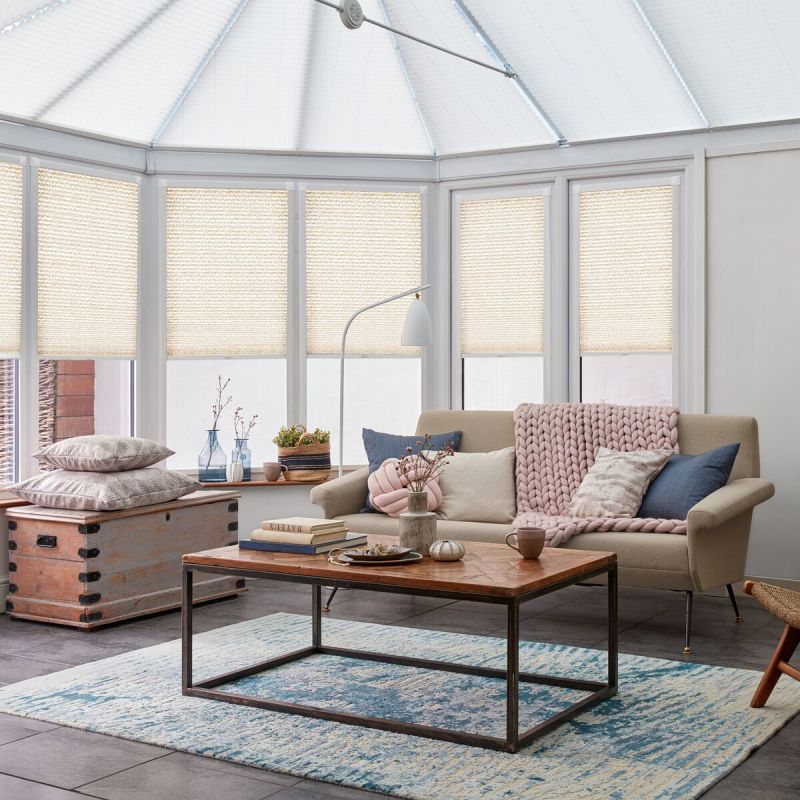 Darwin Ochre Pleated blind