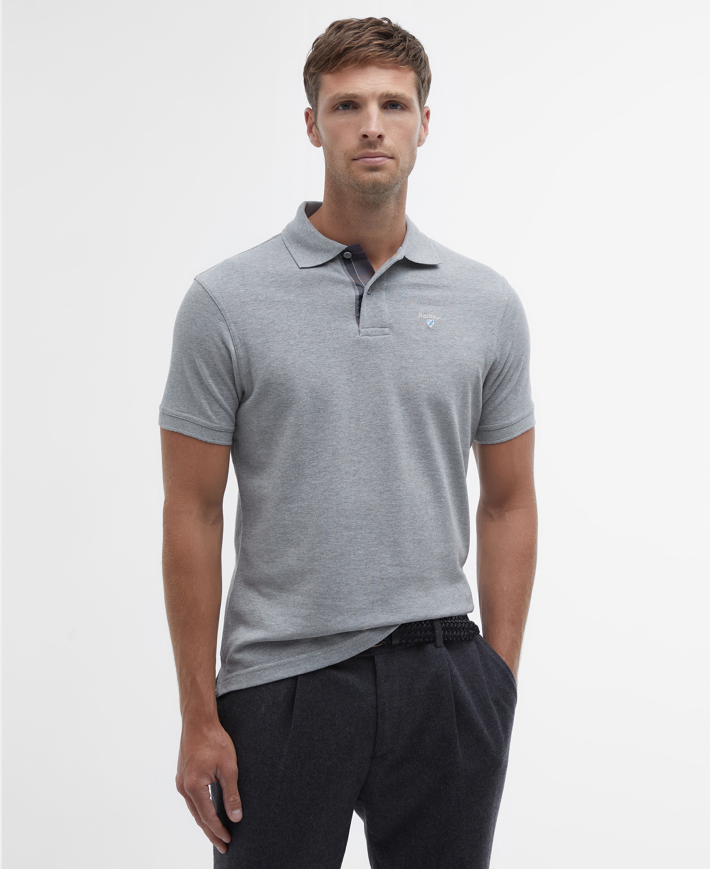Tartan Pique Polo Shirt image number 0