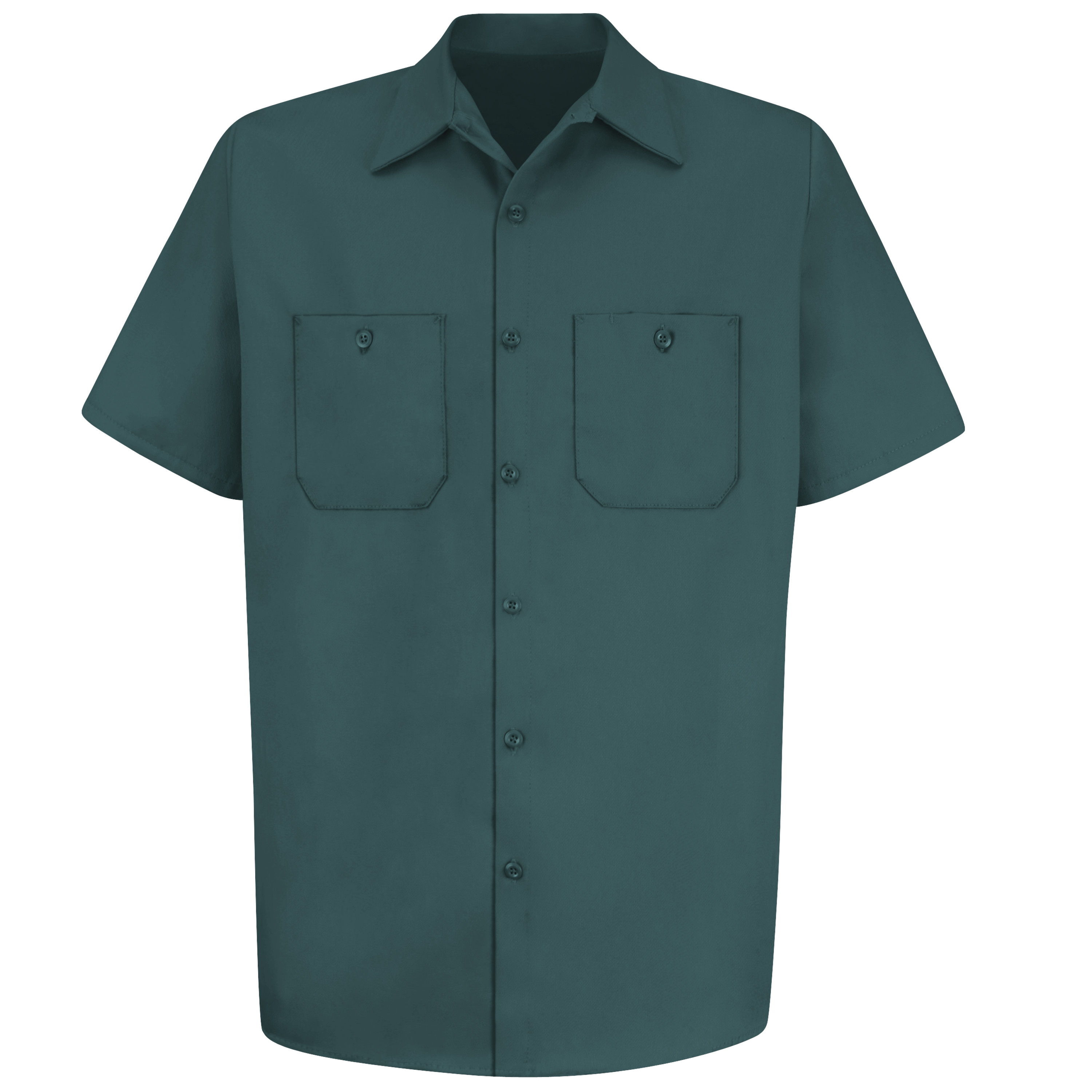 Red Kap Men's Short Sleeve Wrinkle-Resistant Cotton Work Shirt - Picture 25 of 30